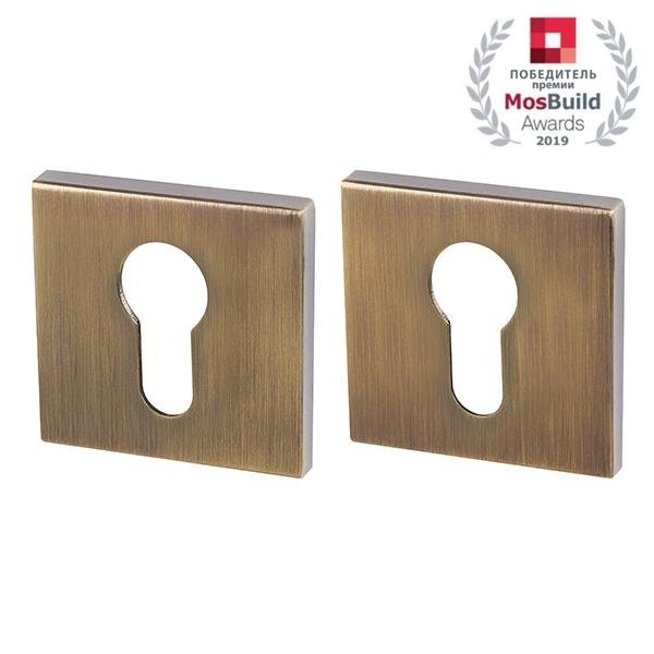 Накладка дверная с круглым основанием под цилиндр Armadillo CYLINDER ET USS AB-7 бронза