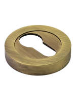 Накладка на замок Morelli Luxury LUX-KH-R2 BGO круглая под евроцилиндр , цвет матовая бронза