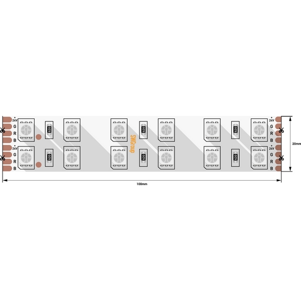 Светодиодная лента SWG SWG5120 SWG5120-24-28.8-RGB