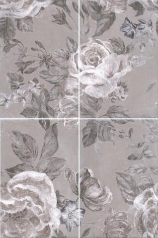 Плитка керамическая Kerama Marazzi Александрия 8272/4x/3F серый (4 шт. 20х30) панно 60х40
