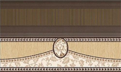 Плитка керамическая Keraben Zocalo Thai Marron бордюр 15х25