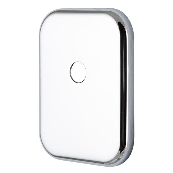 Квадратная накладка на цилиндр со штоком Armadillo BK-DEC SQ (ATC Protector 1) CP-8 хром