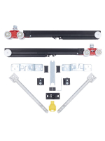 Комплект роликов Morelli ECO SLIDING SET 3 80kg NEW, двойной доводчик, дверь до 80кг