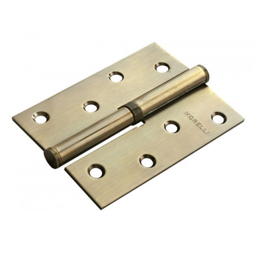 Петля дверная разъёмная стальная левая Morelli MSD 100X70X2.5 AB L бронза
