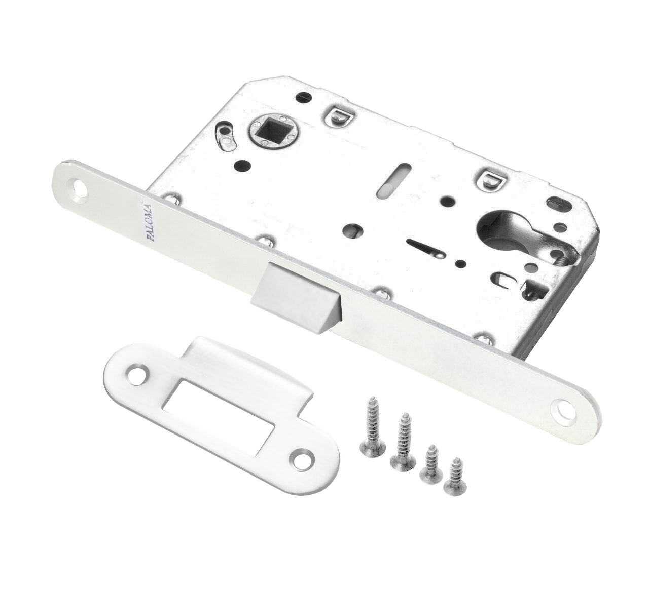 Замок под цилиндр RENZ INLB 85 PL White белый