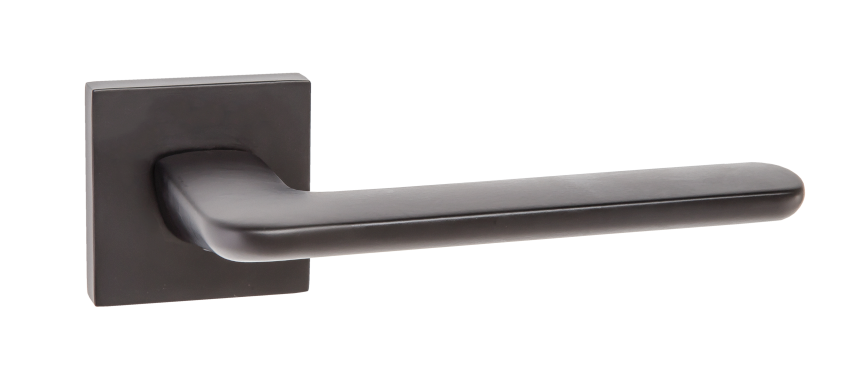 Ручки дверные RENZ INDH 95-03 MBN Лана матовый черный никель