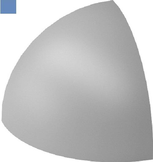 Угловой элемент Paradyz Inwest Gammo Niebieski Profil wypukly E Mat. 0,3х0,3