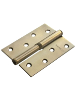 Петля универсальная разъемная Morelli MSND 100X70X2.5 AB L с подшипником стальная левая, врезная, цвет бронза