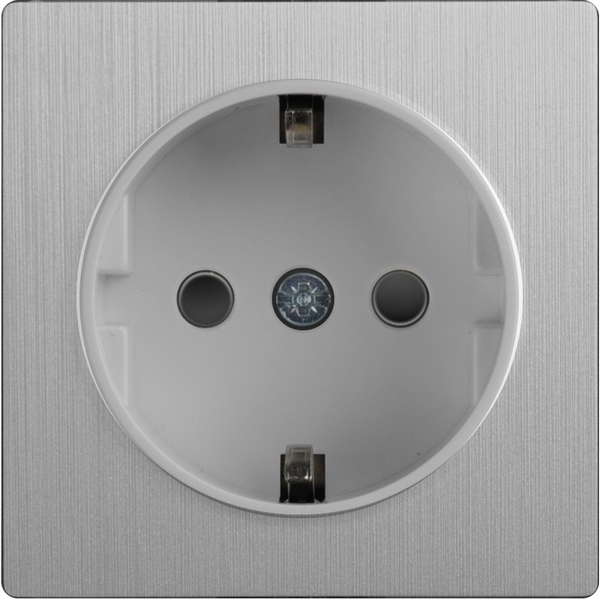 Розетка Cеребряный рифленый Werkel Cеребряный рифленый WL09-SKGS-01-IP44
