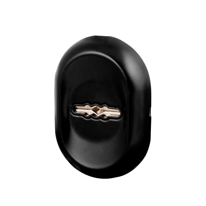 Накладка под сувальдный ключ Fuaro ESC-13S с автом. шторками BL-24 чёрный (1 шт)