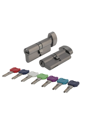 Цилиндровый Punto (Пунто) механизм MaxPro7002Knob60mm(25+10+25) GR графит 7key с вертушкой