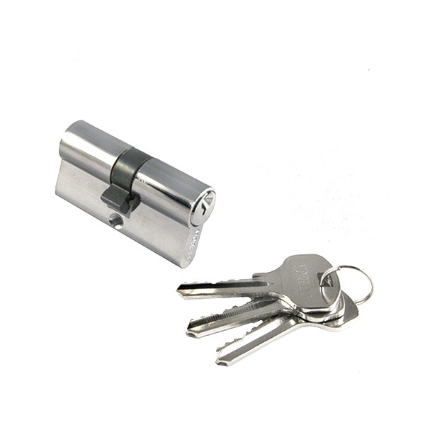 Цилиндр для замка Morelli 50C PC хром ключ/ключ