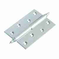 Комплект 4 шт. - Петля дверная латунная с короной толщ 3 мм. левая Morelli MB 100X70X3 SN L C никель