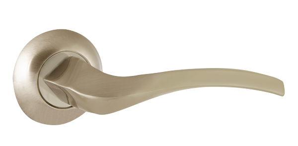 Ручки дверные межкомнатные AJAX GLORIA JR SN/CP-3 матовый никель/хром