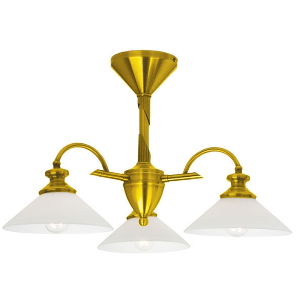 Потолочная люстра N-Light P-809 P-809/3B satin gold