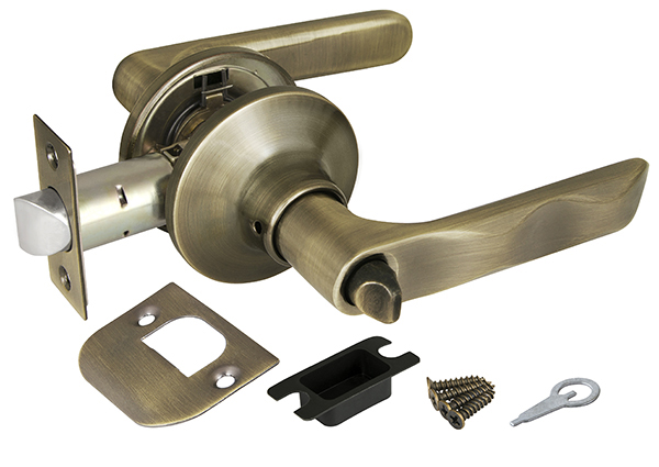 Ручка защелка 624/BL AB-B (бронза) фик.