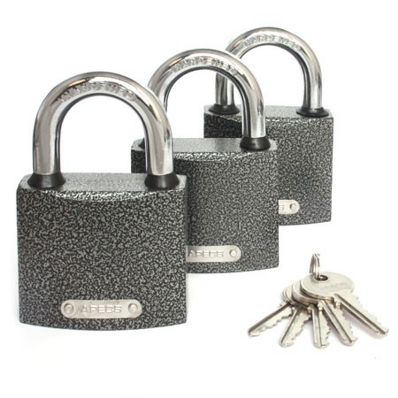 Навесной замок Apecs PD-01-63 (3Locks+5Keys)