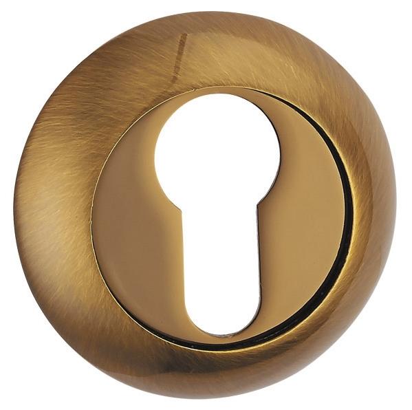 Накладка дверная с круглым основанием под цилиндр Punto ET TL CFB-18 кофе глянец