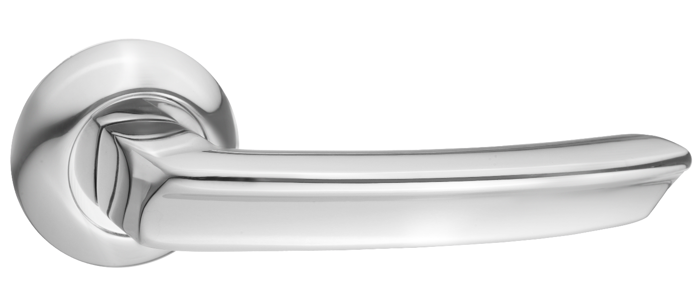 Ручки дверные RENZ INDH 85-08 CP Лучиана хром блестящий
