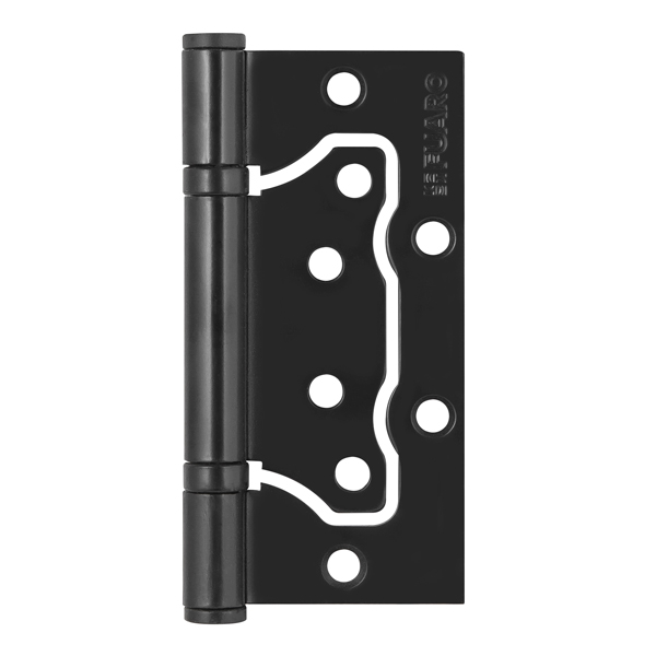 Петля универсальная без врезки 500-2BB/BL 100x2,5  BL (черный матовый) БЛИСТЕР