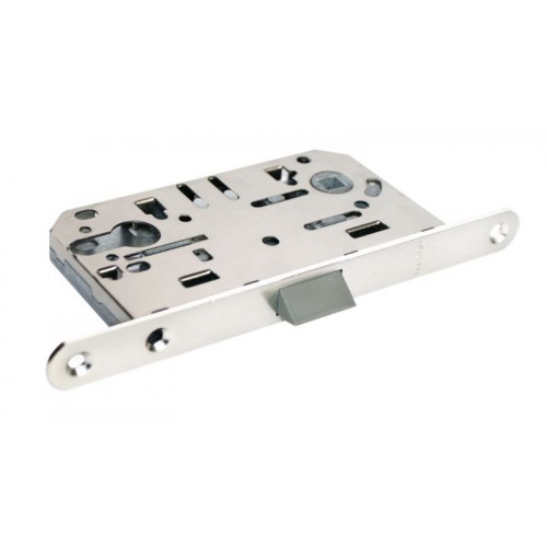 Замок дверной межкомнатный под цилиндр Morelli 1885P SC матовый хром пласт.яз.