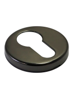 Накладка на замок Morelli Luxury LUX-KH-R3-E NIN круглая под евроцилиндр, цвет черный никель