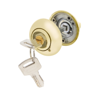 Завертка сантехническая Ajax (Аякс) с фиксацией ключом BK6.FIX.JR GP-5 золото