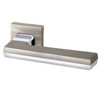 Комплект на 6 дверей - Ручка дверная межкомнатная Armadillo Urban Groove USQ5 SN/СР/SN-12 матовый никель/хром