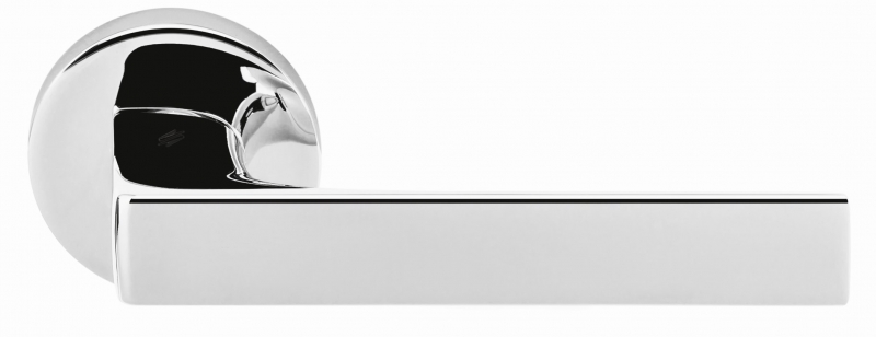 Ручка дверная на круглом основании Colombo Robocinque ID61RSB-CR полированный хром