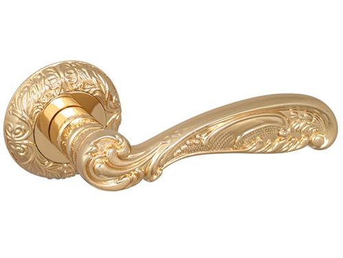 Ручка дверная межкомнатная Fuaro Brilliant SM Gold-24 золото 24К