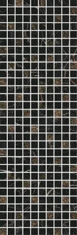 Плитка керамическая Kerama Marazzi Астория MM12111 черный мозаичный декор 75х25