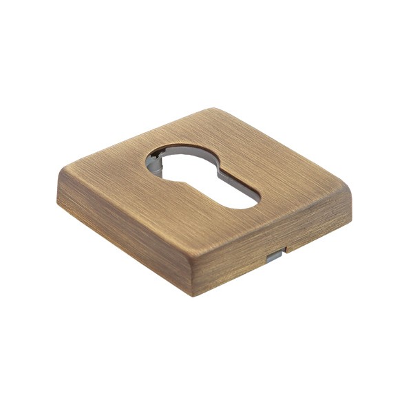 Накладка дверная с квадратным основанием под цилиндр Morelli Luxury ECO LUX-KH-Q CAFFE