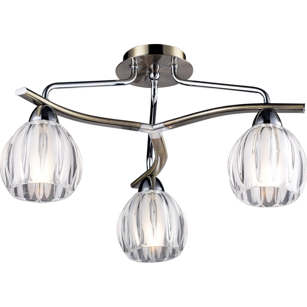 Потолочная люстра N-Light 404 404-03-13 chrome + antique brass