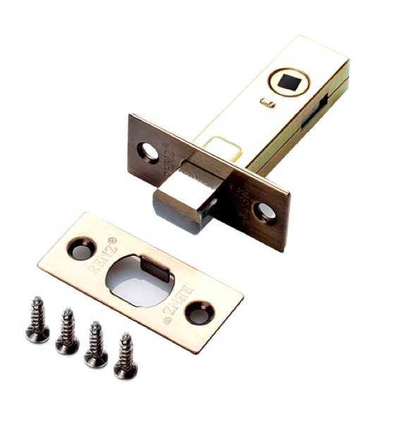 Задвижка дверная врезная RENZ INL-BK 45 AB бронза ант.