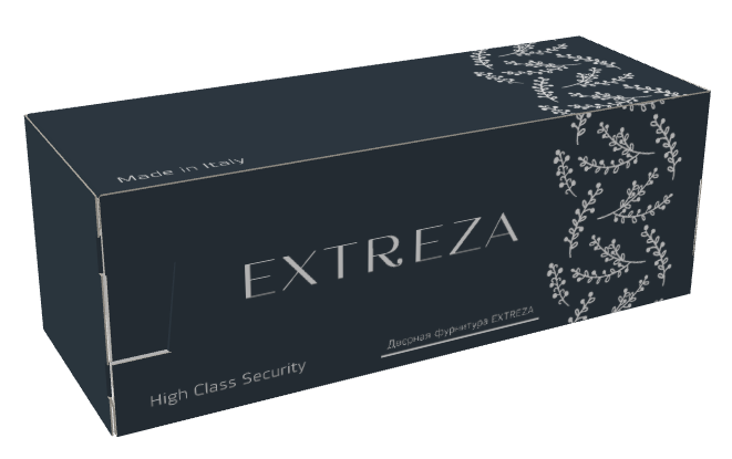 Цилиндр для замка Extreza AS-60С ключ-вертушка 25x10x25 черный матовый F22