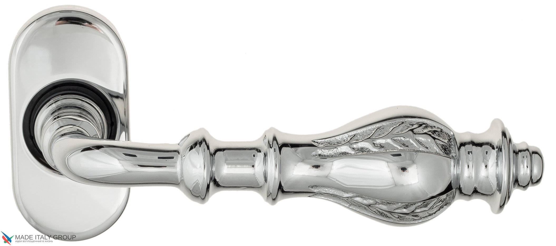 Дверная ручка для профильных дверей Venezia "GIFESTION" EP полированный хром