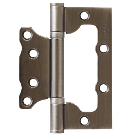 Петля стальная накладная дверная без врезки Apecs 100*75*2,5-B2-Steel-GRF графит