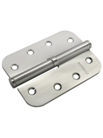 Петля разъемная Morelli MSND-C 100X70X2.5 SN R -IND правая без коронки скругленная, врезная, цвет бел.никель, сталь