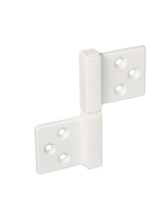 Петля карточная универсальная Morelli CH-S 85X82 W, без врезки, цвет белый