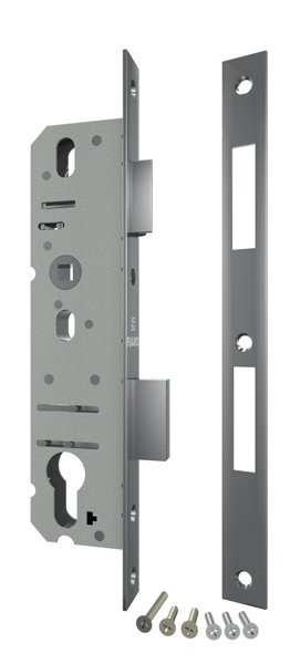 Корпус узкопрофильного замка с защёлкой Fuaro 4924-25/92 CP хром