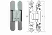 Петля дверная скрытой установки Krona Koblenz Kubica 7120 DXSX 120кг. мат.никель