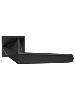 Ручка дверная Morelli SOUK MH-55-S6 BL раздельная на квадратной розетке 6 мм, цвет черный, ЦАМ Light