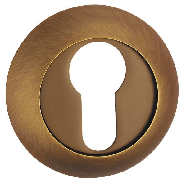 Накладка дверная с круглым основанием под цилиндр Punto ET TL CF-17 кофе