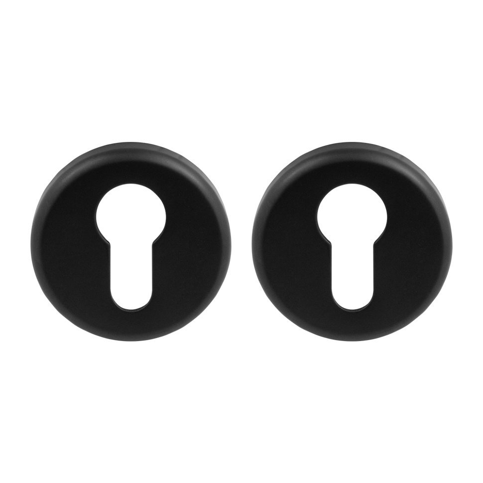 Накладка дверная с круглым основанием под цилиндр Colombo CD63 GB черный