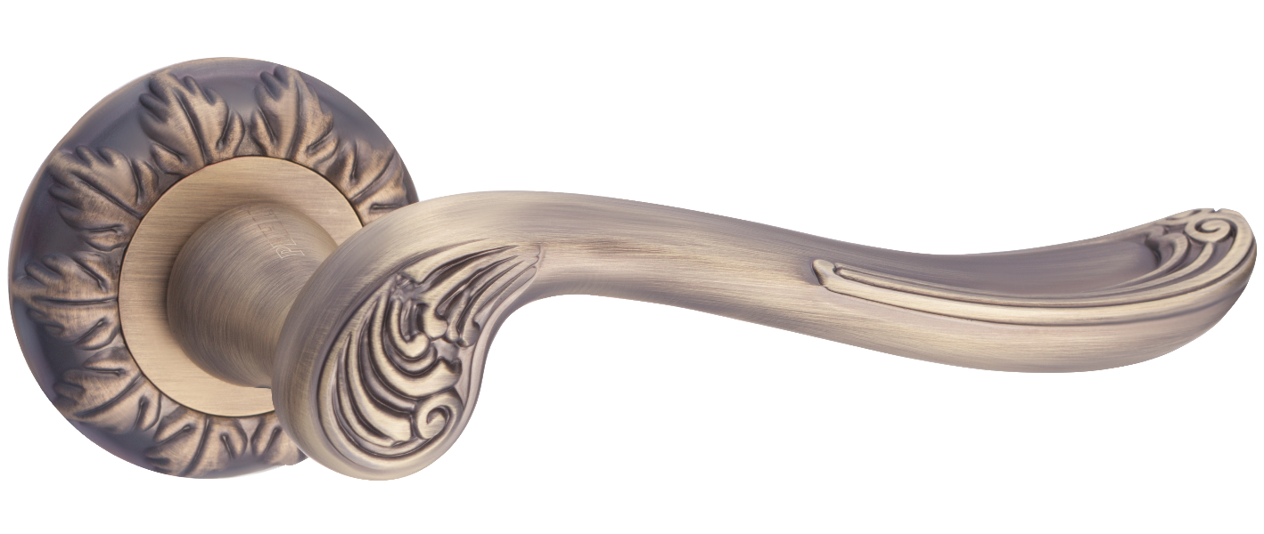 Ручки дверные RENZ INDH 61-10 MAB Глория бронза античная матовая