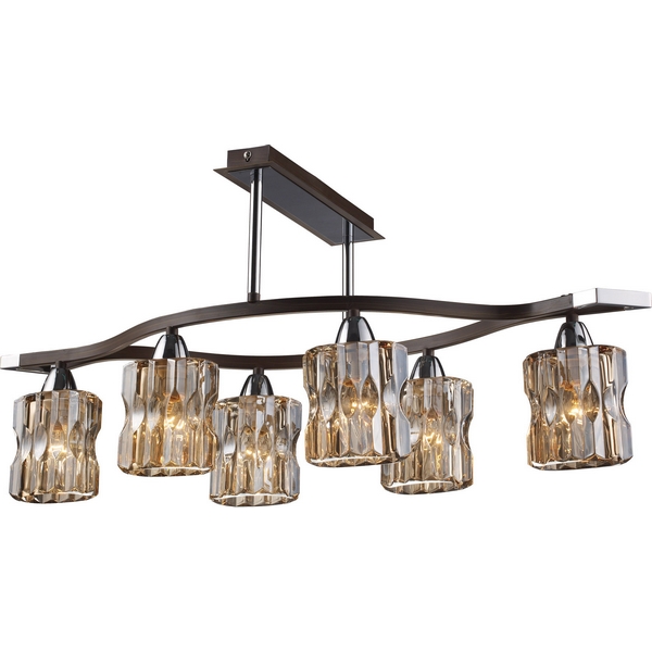 Потолочная люстра N-Light 469 469-06-13 chrome + wengue