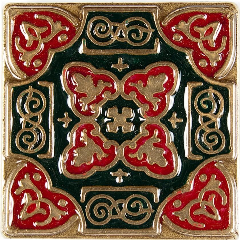 Вставка Kavarti из бронзы с эмалью Persia 1658 5х5