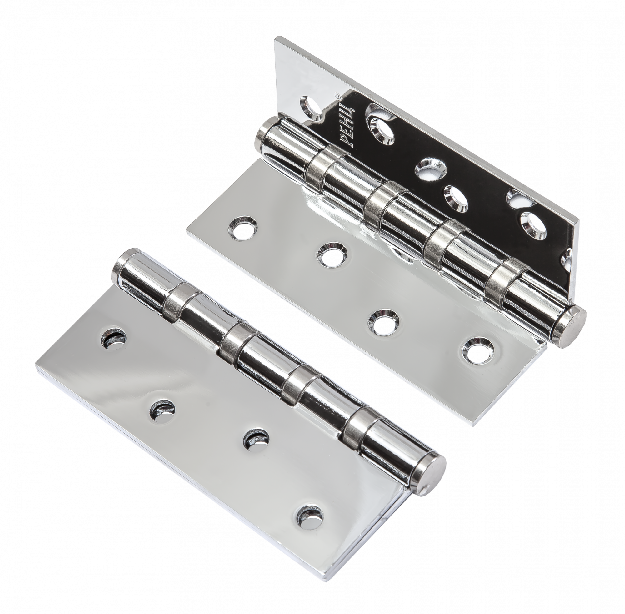 Петля стальная RENZ IN100-4BB FH CP 100*75*2,5, 4 подшипника, б/колп., хром блестящий