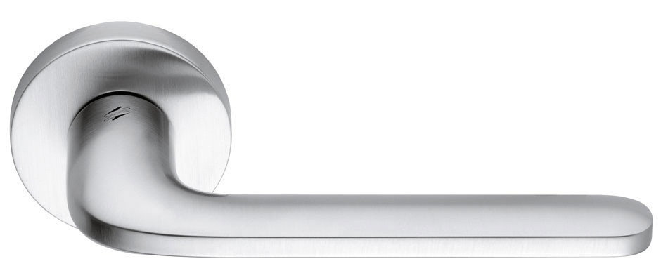 Ручка дверная на круглом основании Colombo Roboquattro ID41R-CM матовый хром