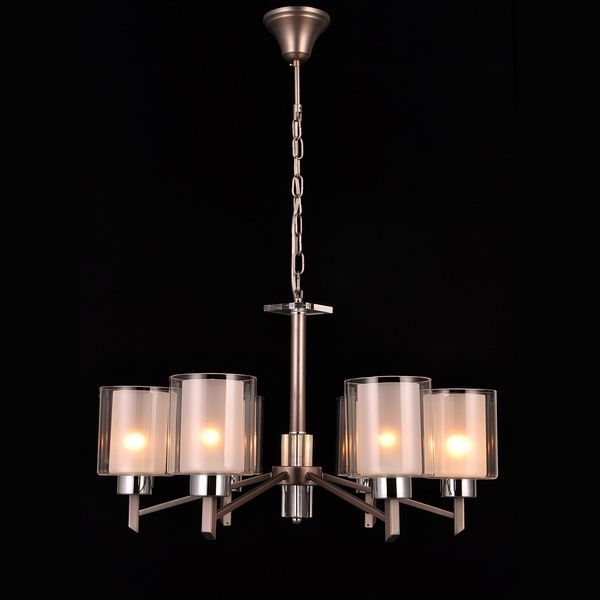 Люстра подвесная Natali Kovaltseva DOUBLE 81049-6C ANTIQUE SILVER